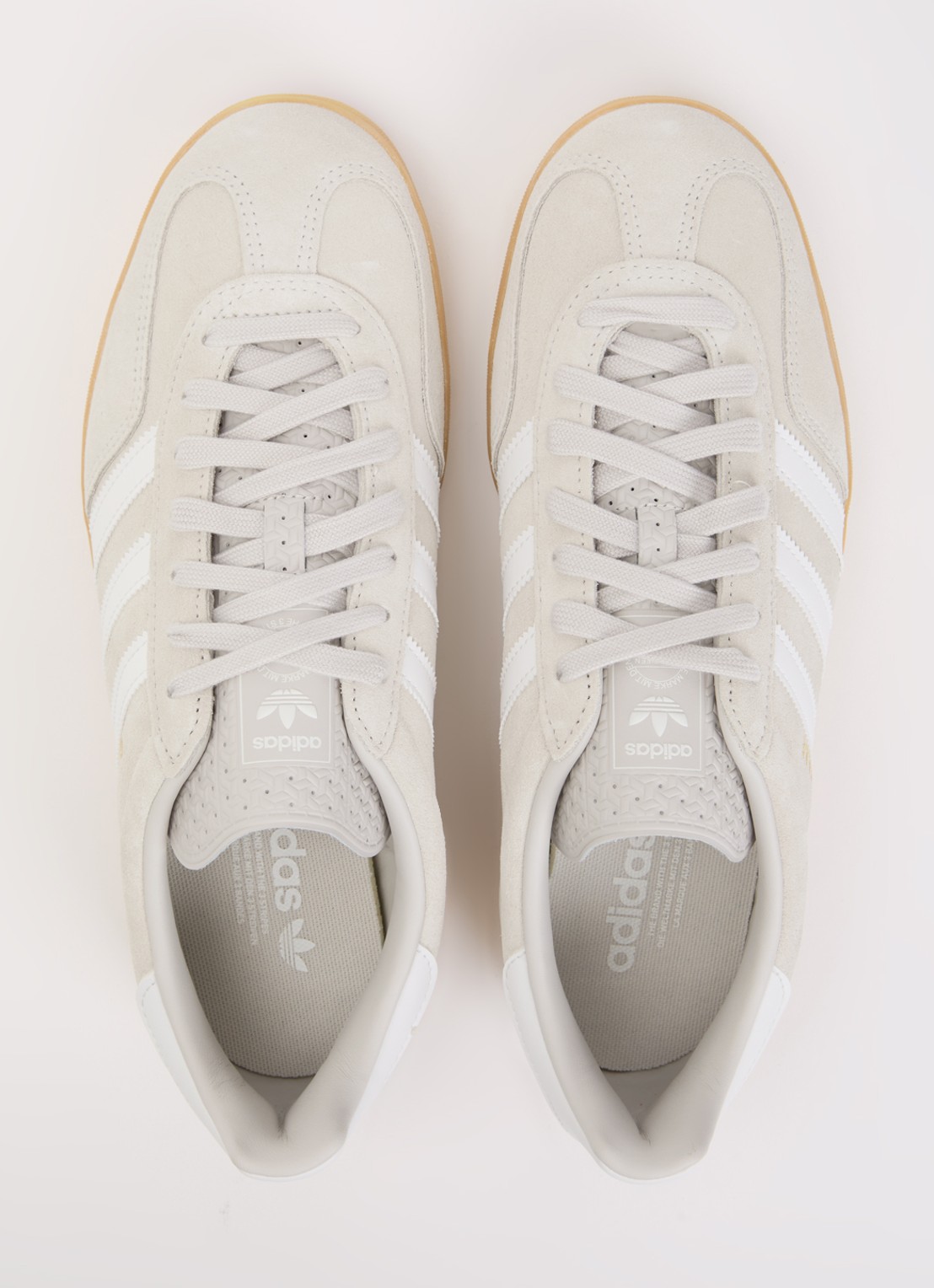 Adidas Gazelle Indoor sneaker van suède - detail 4 lichtgrijs