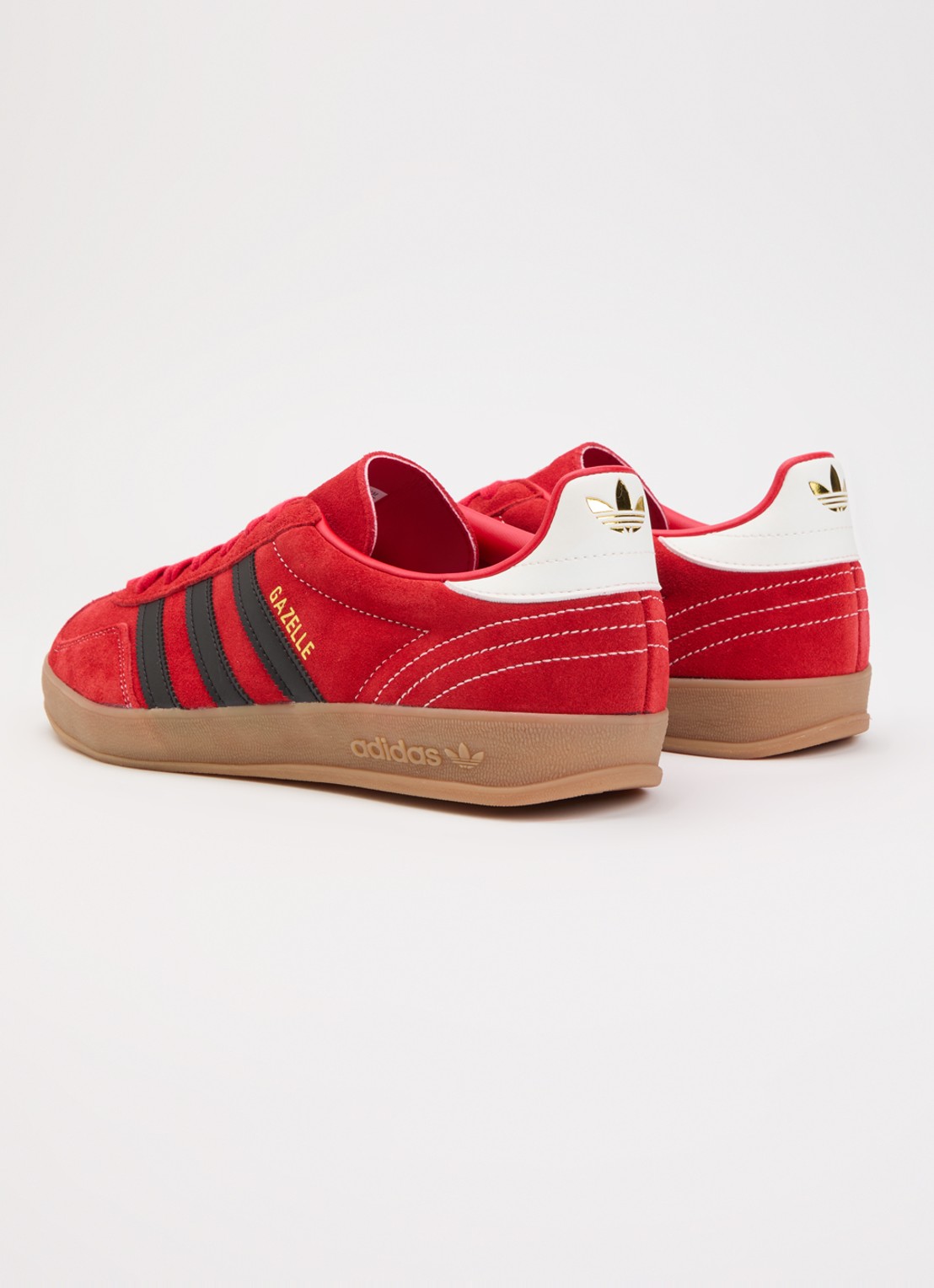 Adidas Gazelle Indoor sneaker van suède - achterkant rood