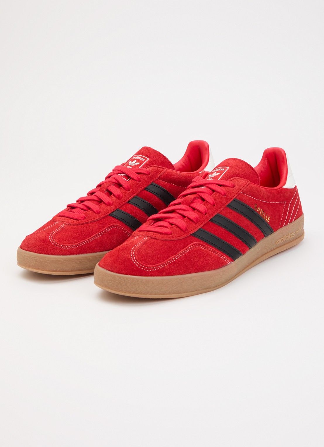 Adidas Gazelle Indoor sneaker van suède - detail 2 rood