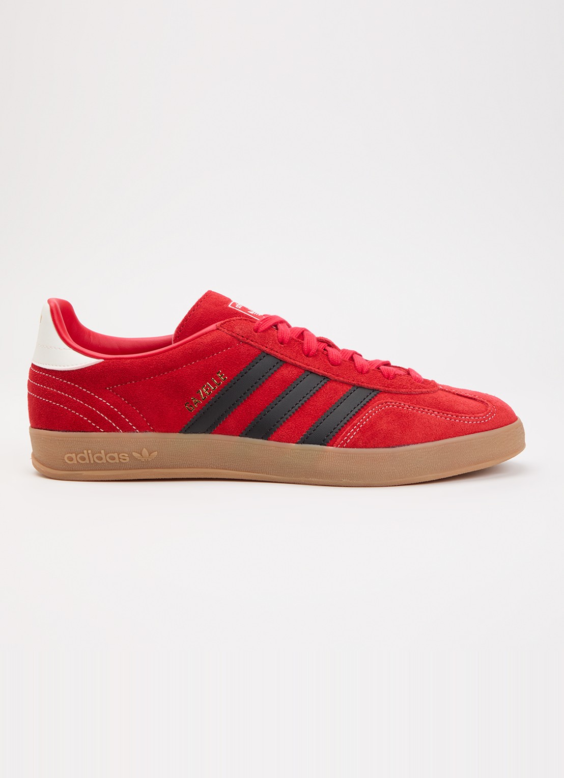 Adidas Gazelle Indoor sneaker van suède - voorkant 5 rood
