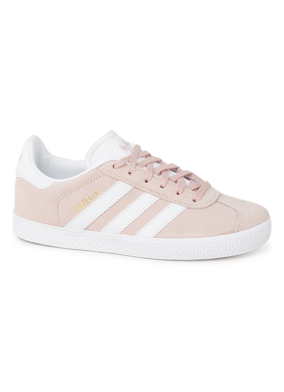 Adidas Gazelle sneaker van suède - voorkant oudroze