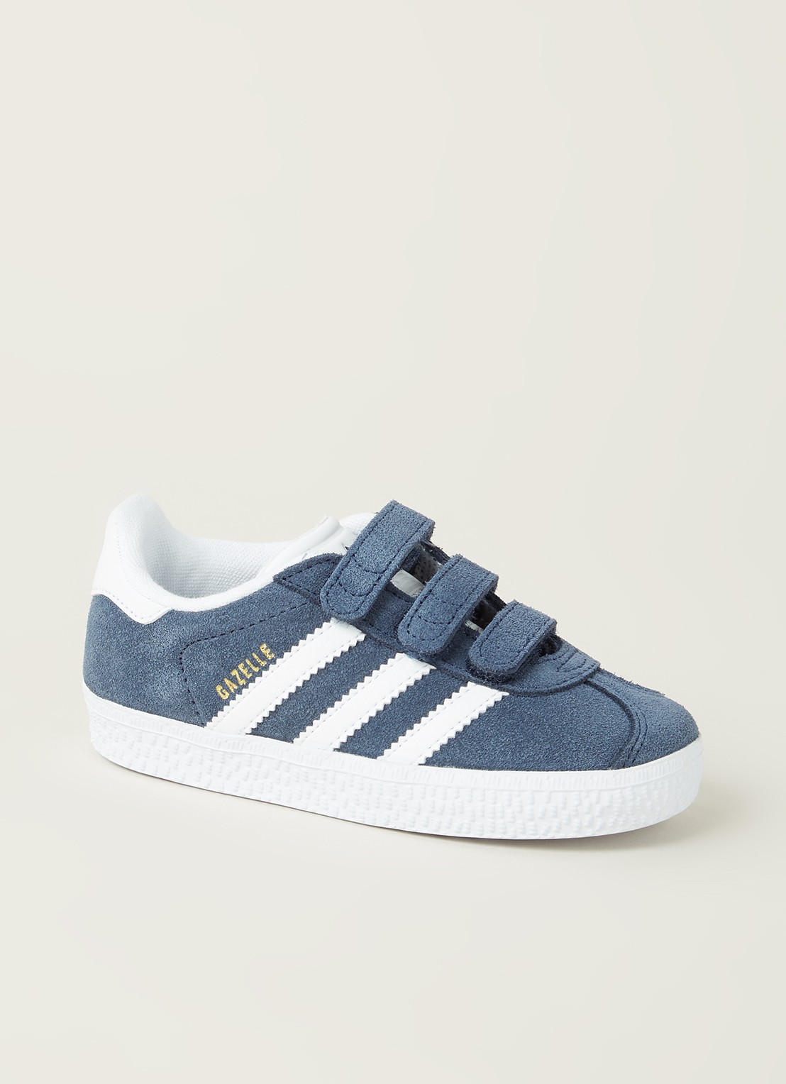 Adidas Gazelle sneaker van suède - voorkant 5 donkerblauw