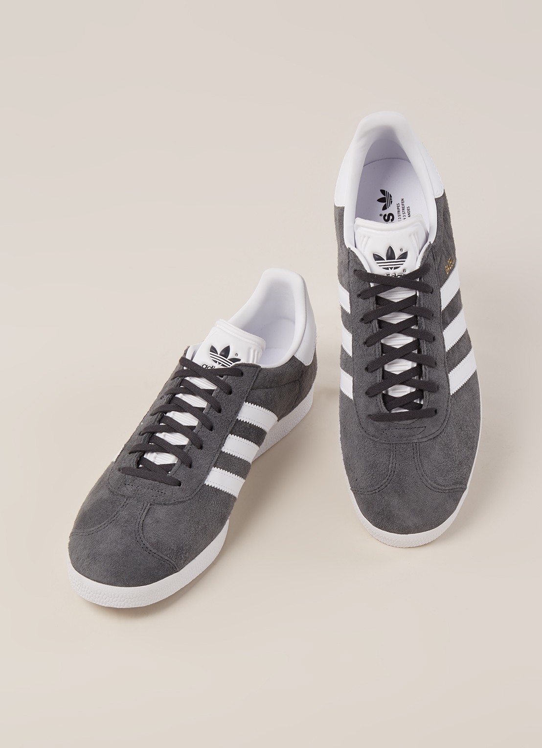 Adidas Gazelle sneaker van suède - detail 2 grijs
