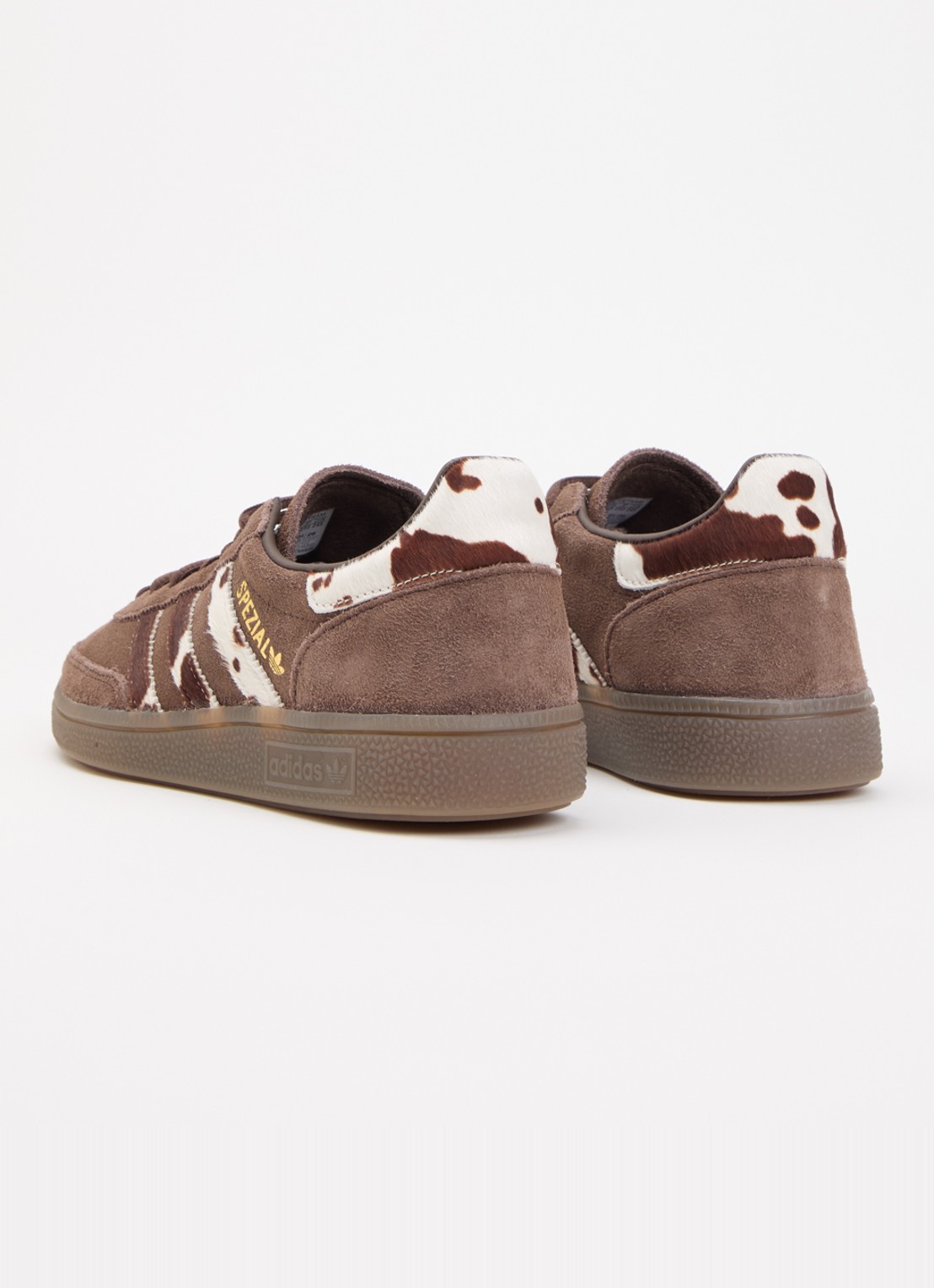 Adidas Handball Spezial sneaker van suède met dierenprint - achterkant 4 bruin