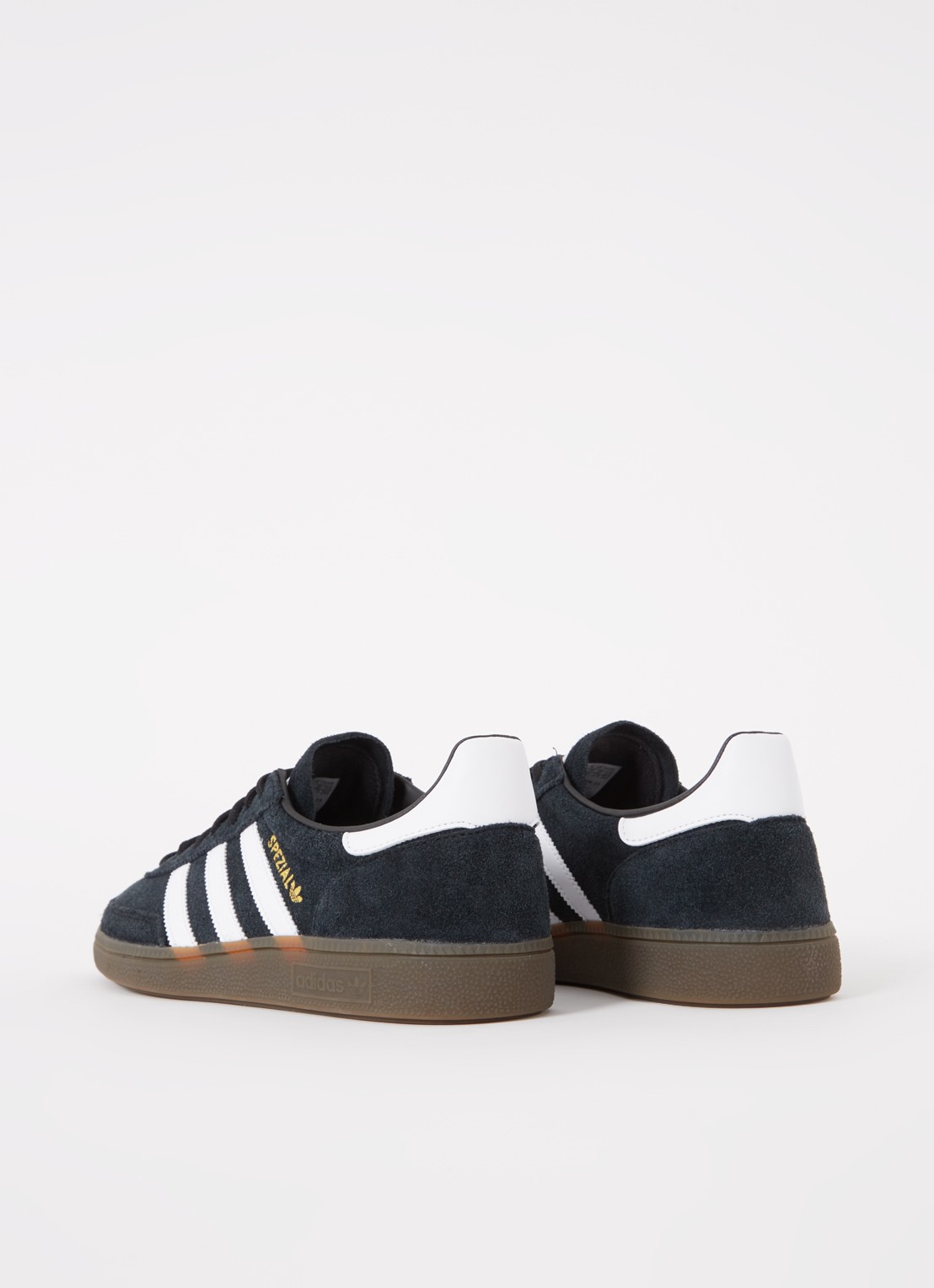 Adidas Handball Spezial sneaker van suède met leren details  - detail 2 zwart