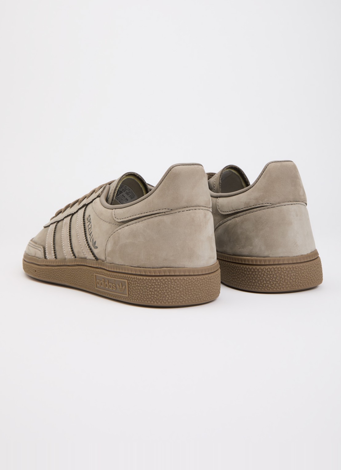Adidas Handball Spezial sneaker van suède met leren details  - achterkant 4 bruin