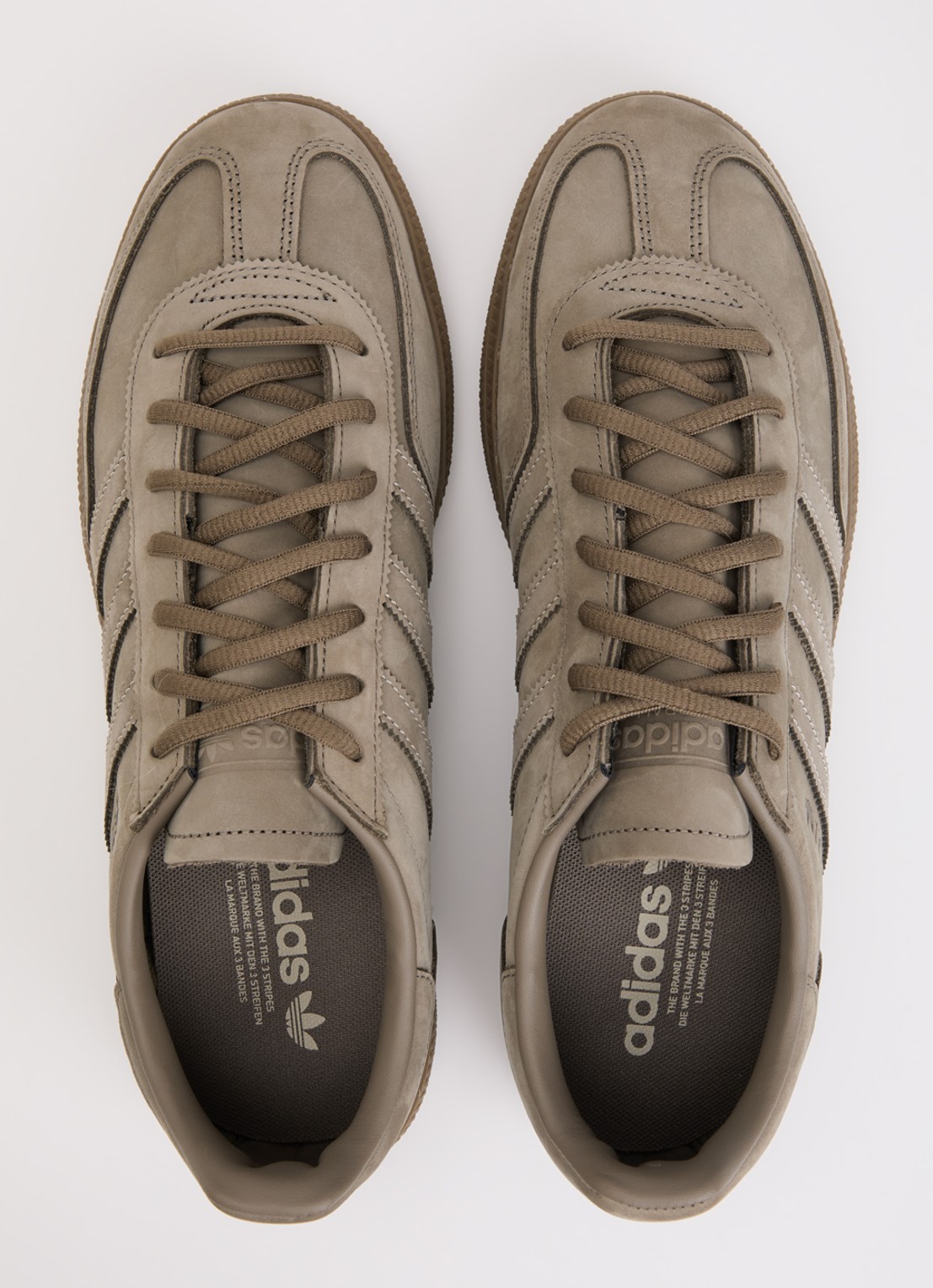 Adidas Handball Spezial sneaker van suède met leren details  - detail 2 bruin