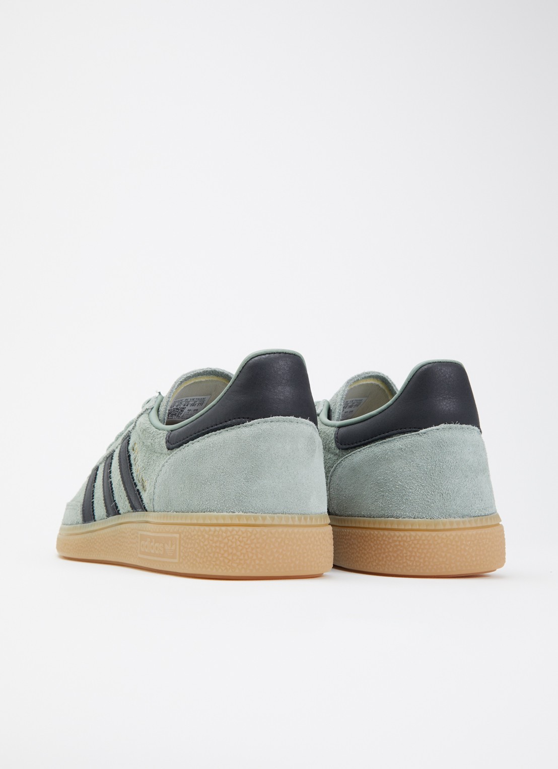 Adidas Handball Spezial sneaker van suéde met leren details  - achterkant 4 blauwgrijs