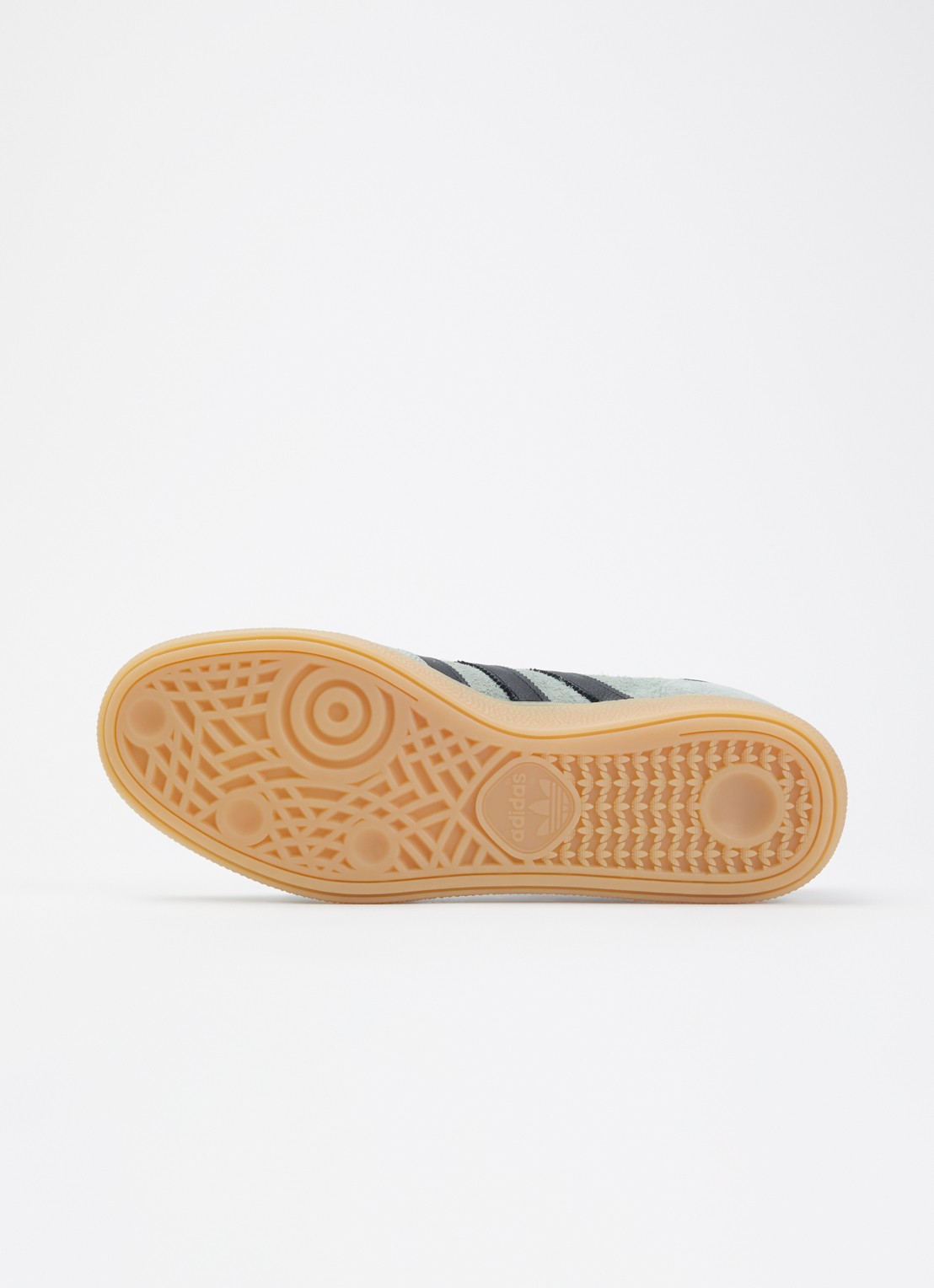 Adidas Handball Spezial sneaker van suéde met leren details  - detail 3 blauwgrijs