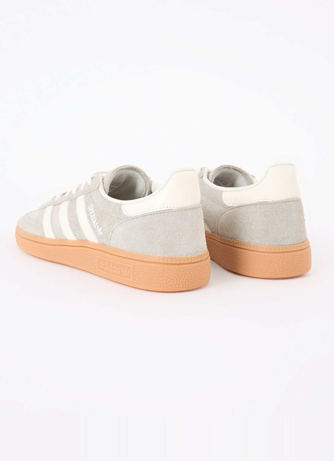Adidas Handball Spezial sneaker van suède - achterkant 2 lichtgrijs