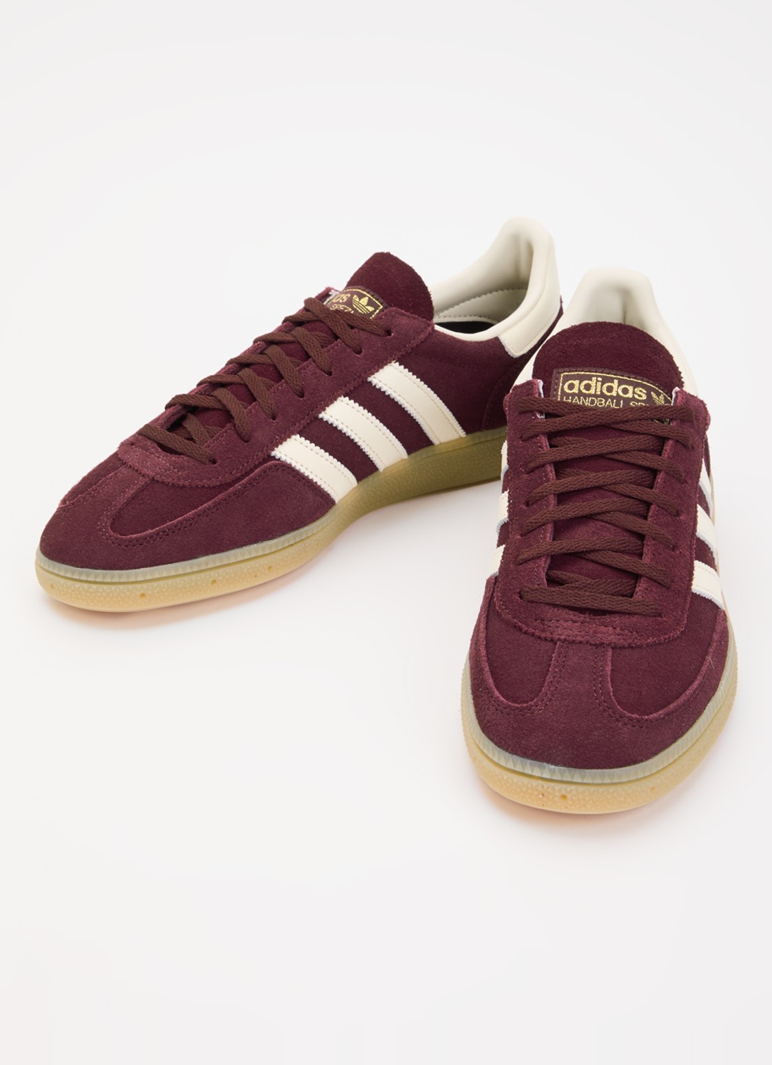 Adidas Handball Spezial sneaker van suède - detail bordeauxrood