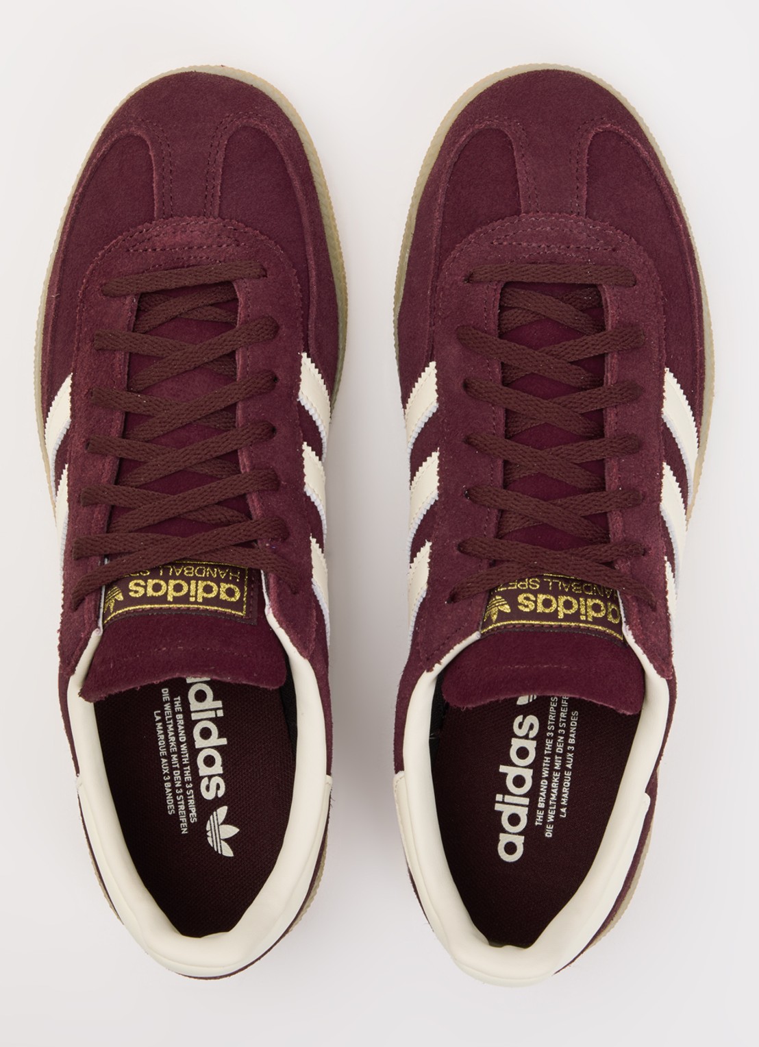 Adidas Handball Spezial sneaker van suède - detail 2 bordeauxrood