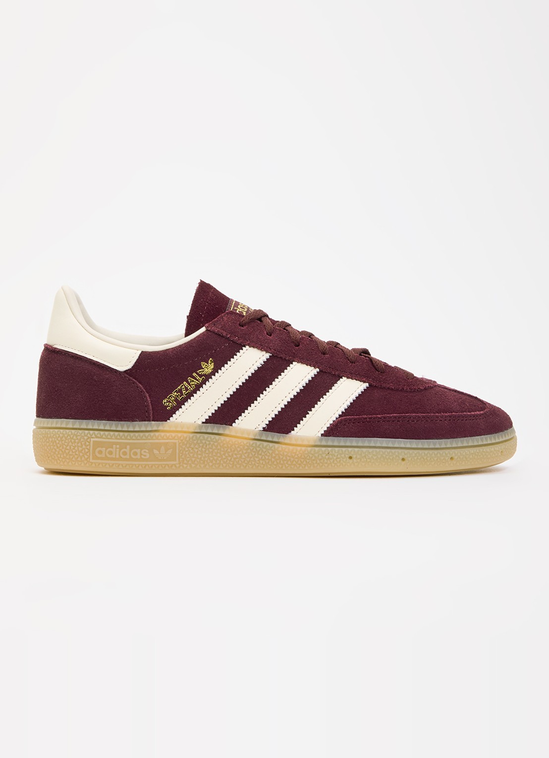 Adidas Handball Spezial sneaker van suède - voorkant 4 bordeauxrood