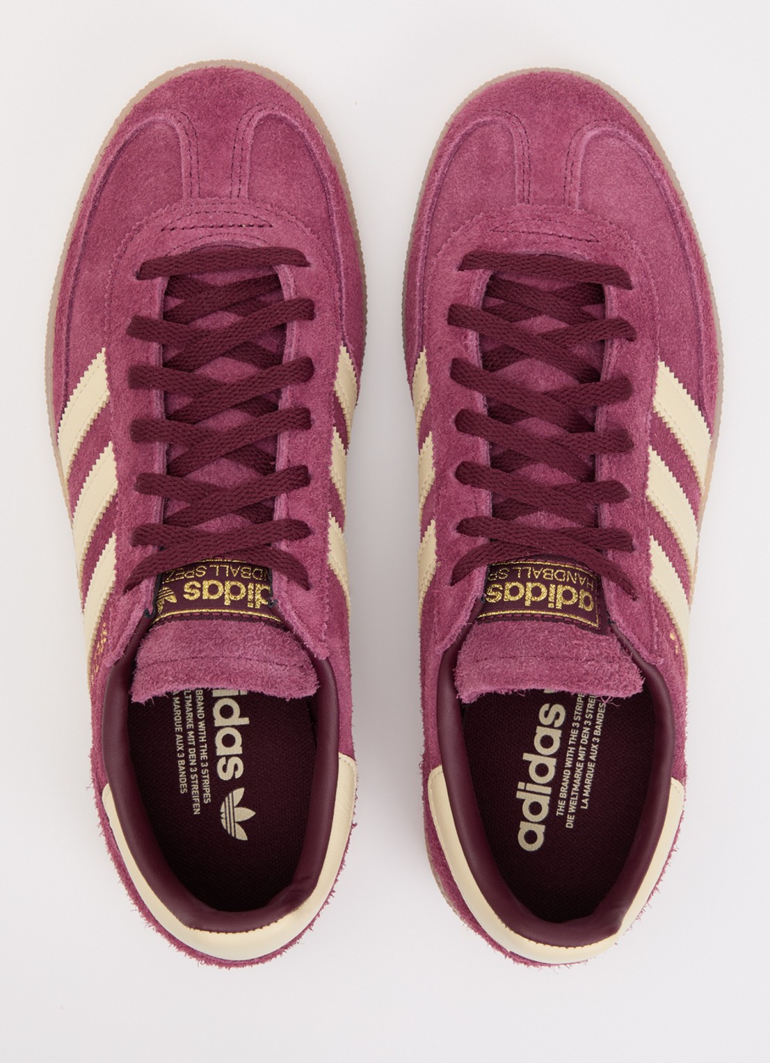 Adidas Handball Spezial sneaker van suède - detail 2 vanillegeel