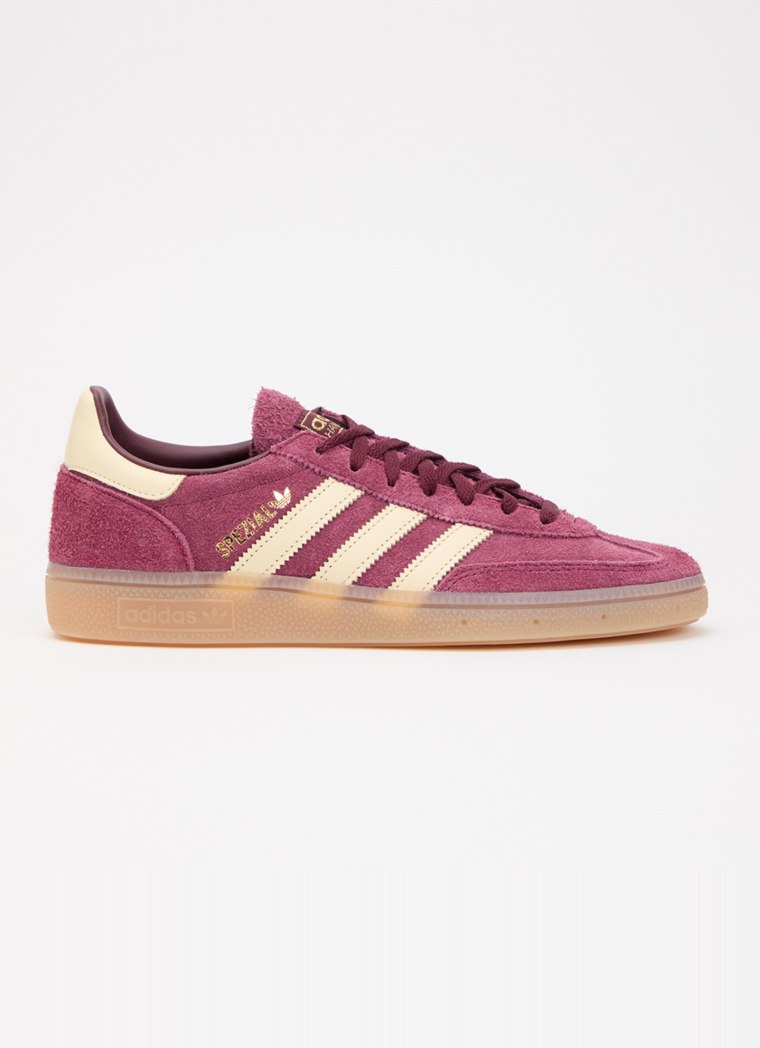 Adidas Handball Spezial sneaker van suède - voorkant 4 vanillegeel