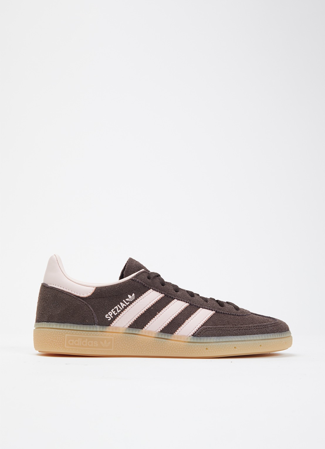 Adidas Handball Spezial sneaker van suéde  - voorkant 4 donkerbruin