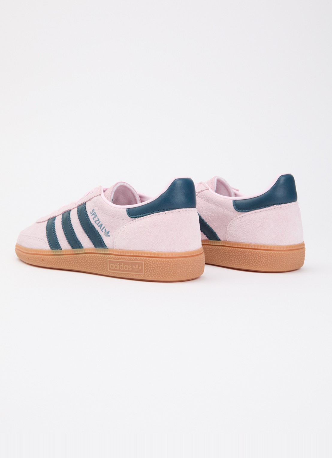 Adidas Handball Spezial sneaker van suède - achterkant 5 lichtroze