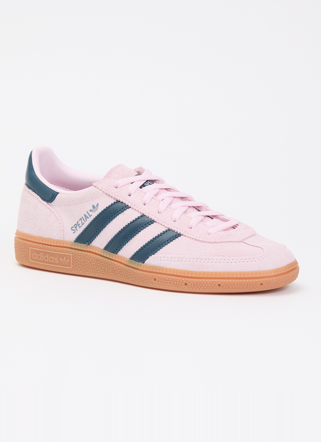 Adidas Handball Spezial sneaker van suède - voorkant lichtroze