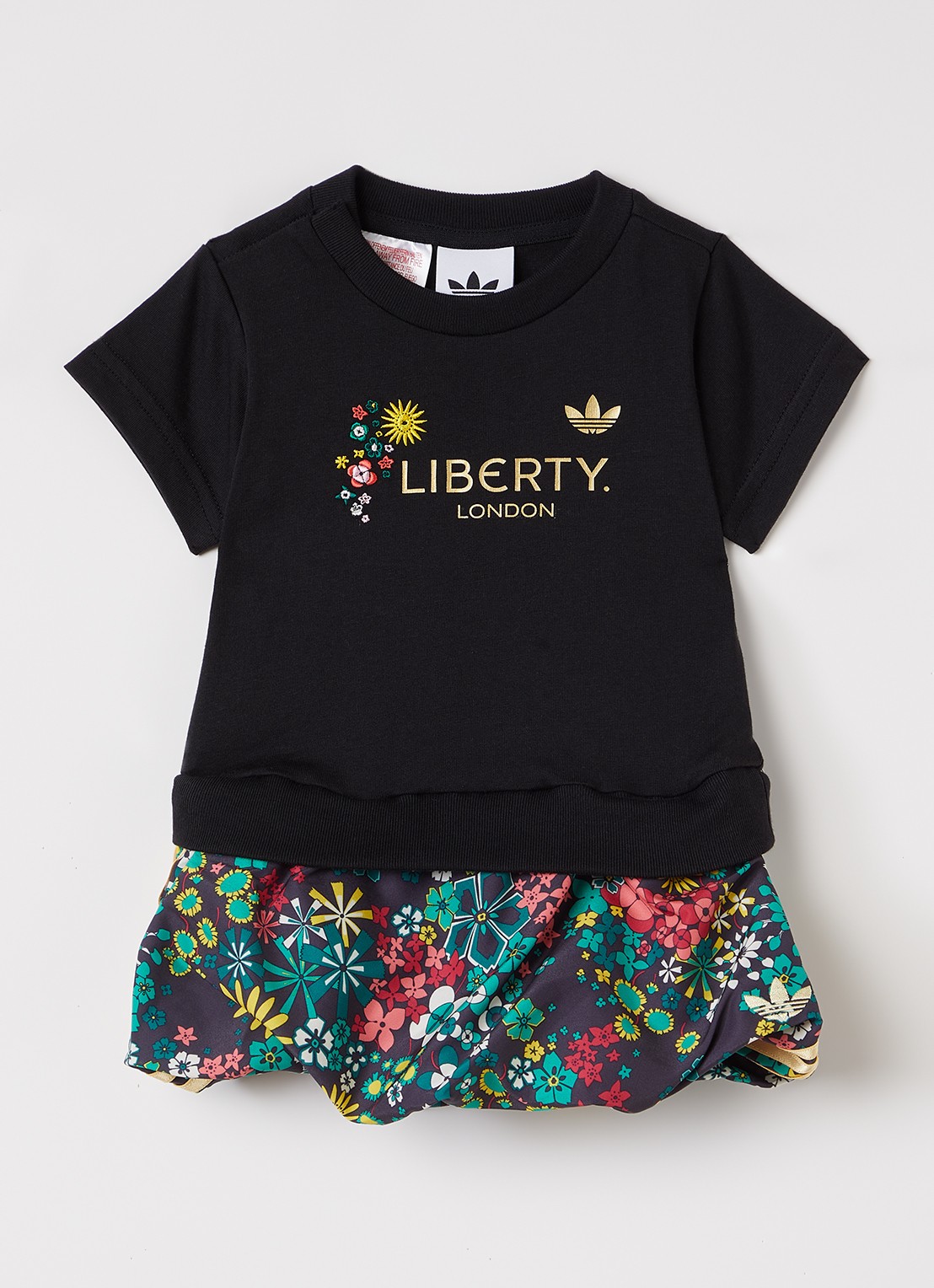 Adidas Jurk met logoprint - voorkant zwart