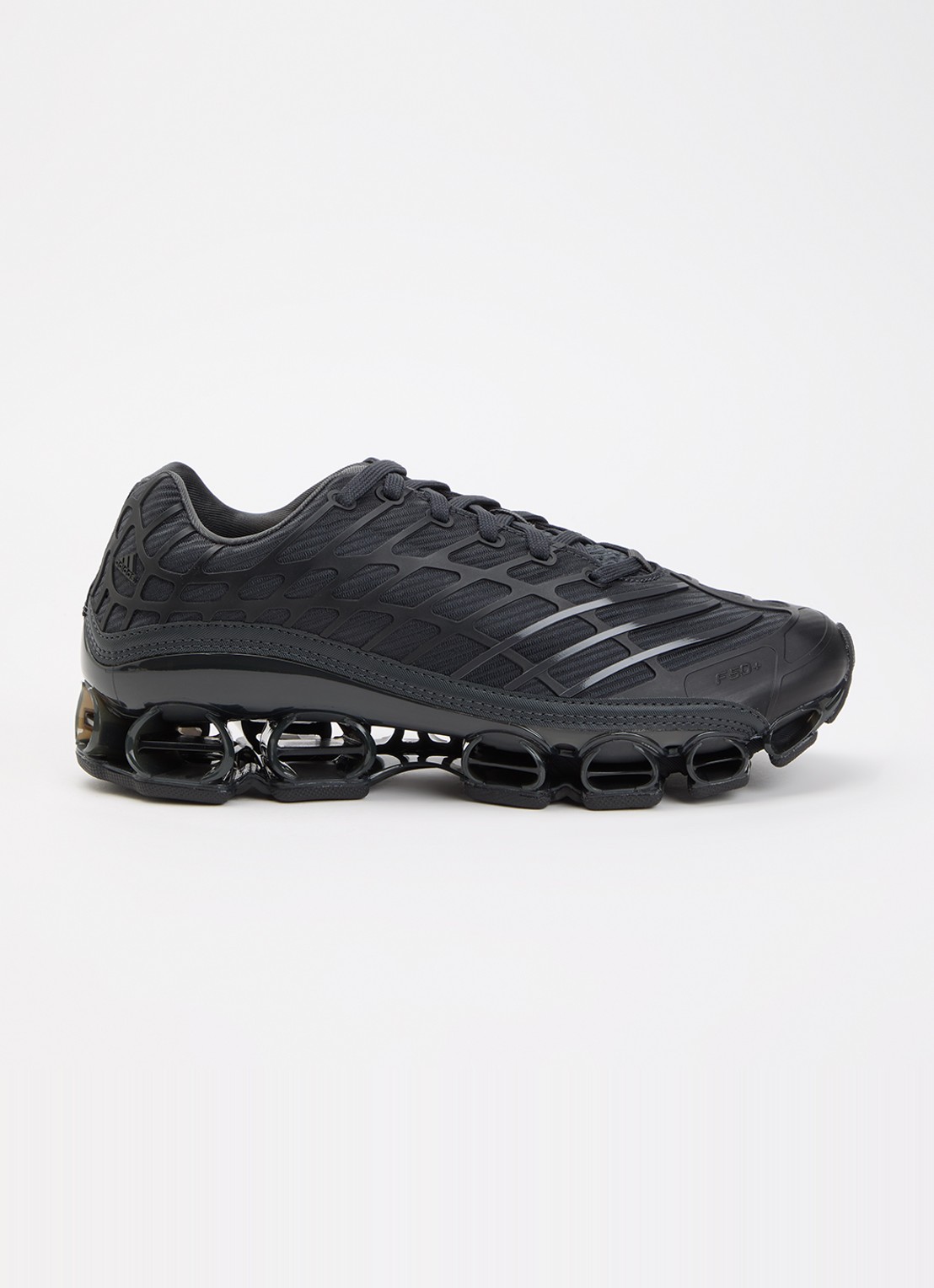 Adidas Megaride F50 sneaker met logo  - voorkant 2 zwart