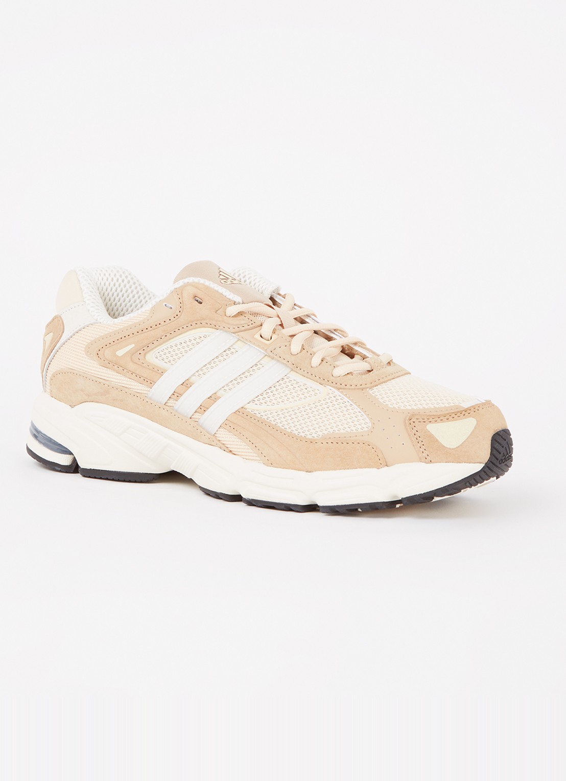 Adidas Response CL sneaker met suède details - voorkant 5 zand