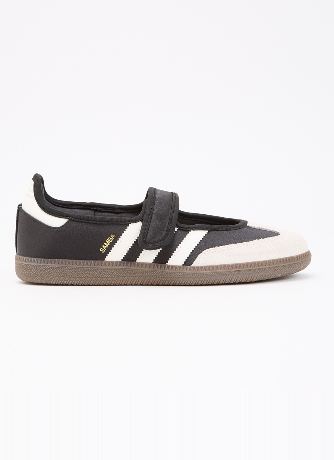 Adidas Samba Jane ballerina met details van suède - voorkant 4 zwart