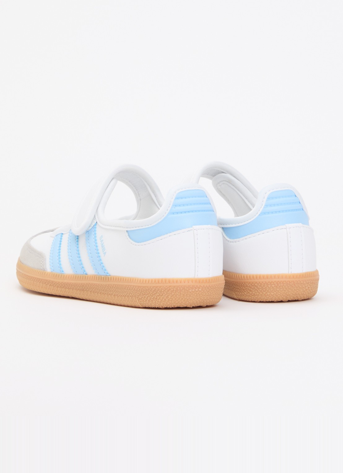 Adidas Samba Jane sneaker van leer met details van suède - achterkant 4 beige