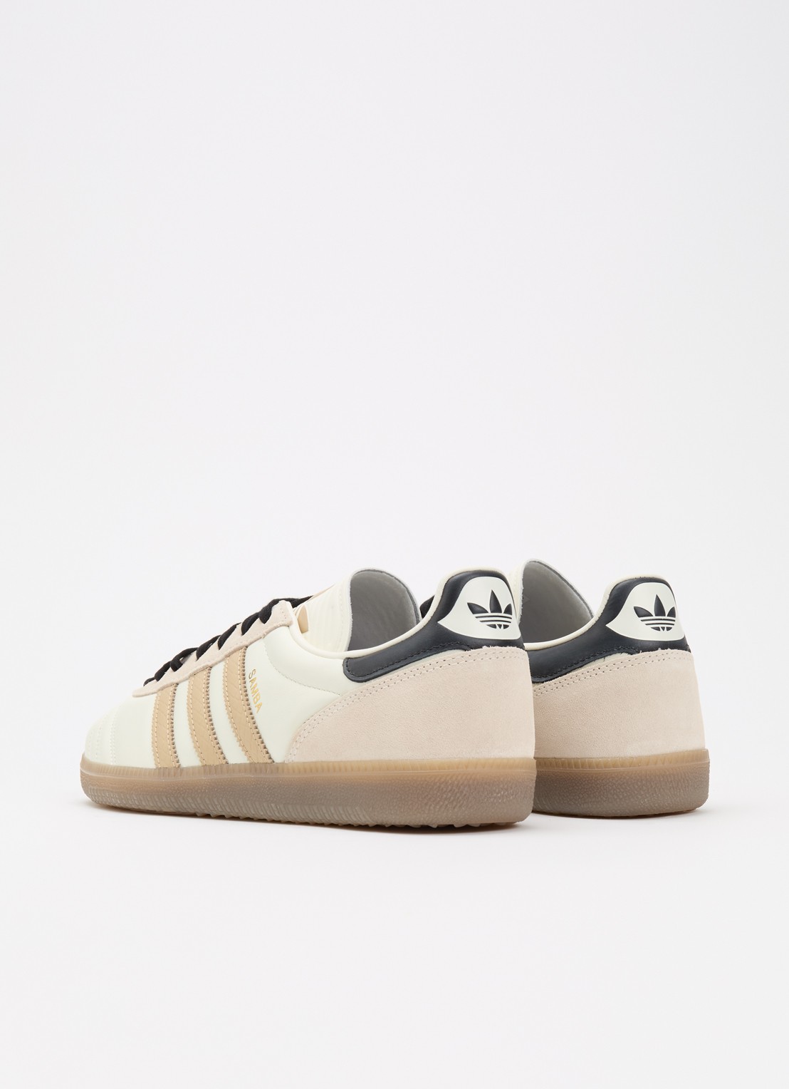 Adidas Samba JP sneaker van leer met details van suède - achterkant gebroken wit