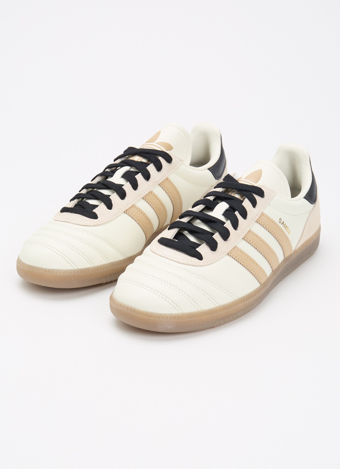 Adidas Samba JP sneaker van leer met details van suède - detail 2 gebroken wit