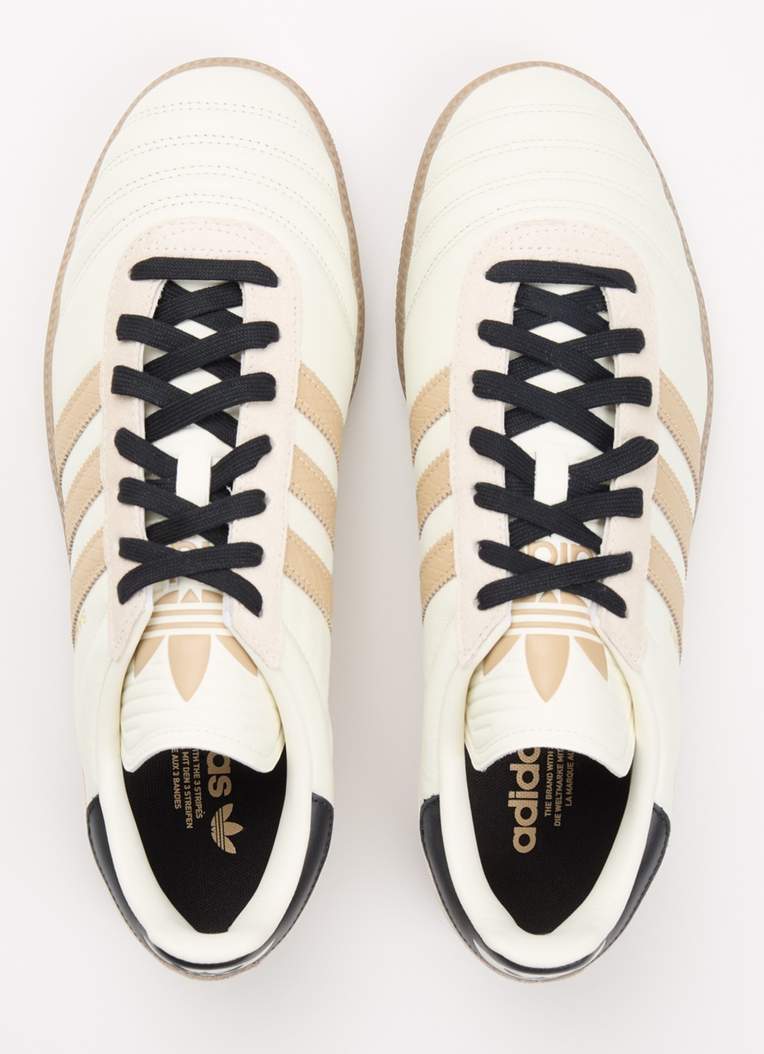 Adidas Samba JP sneaker van leer met details van suède - detail 3 gebroken wit
