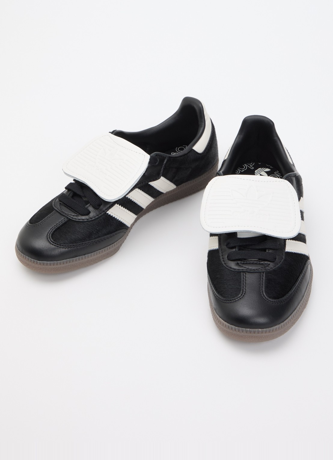 Adidas Samba LT sneaker van leer met ponyhair - detail 3 zwart