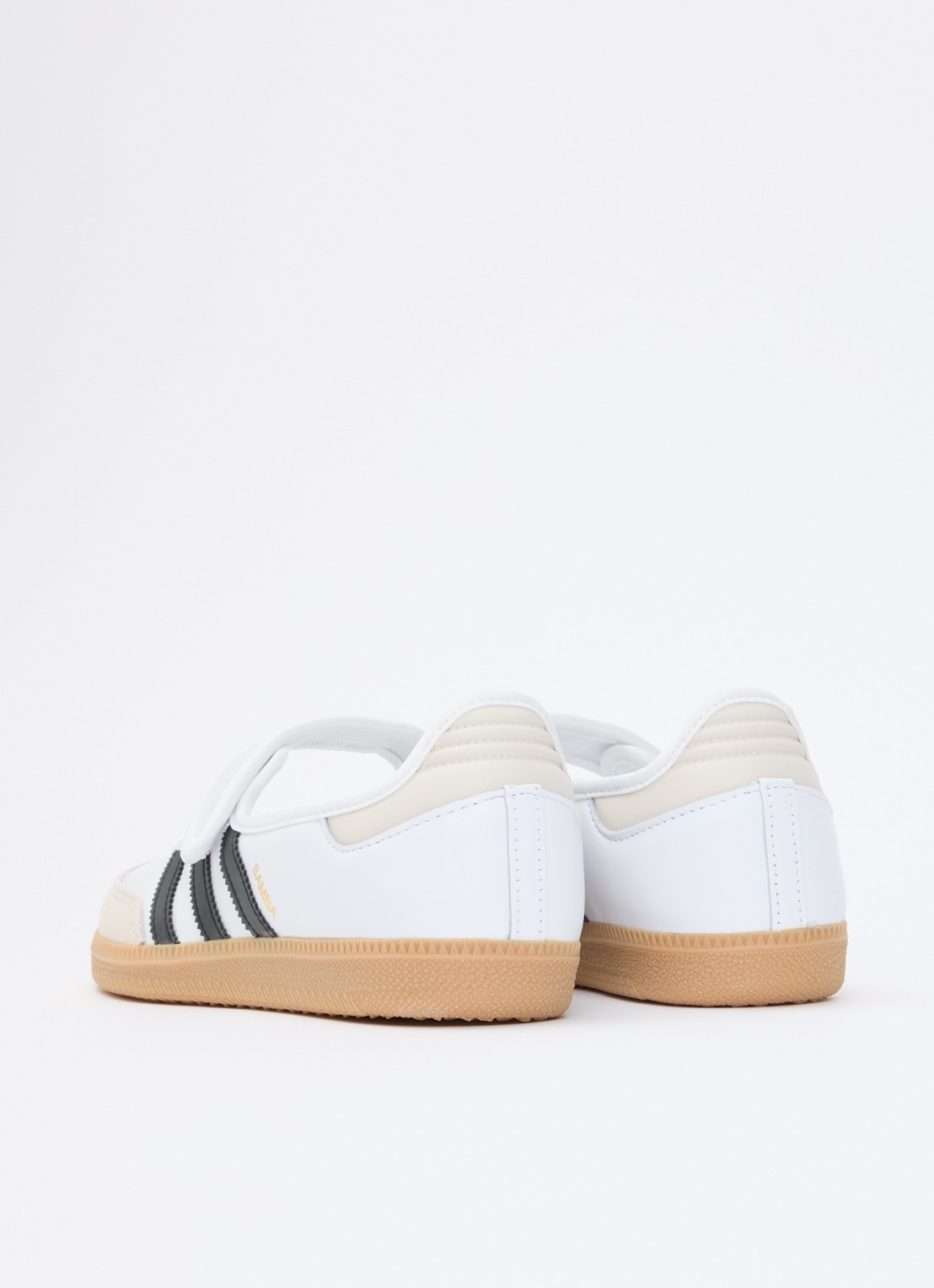 Adidas Samba OG ballerina van leer met logo - achterkant 2 wit