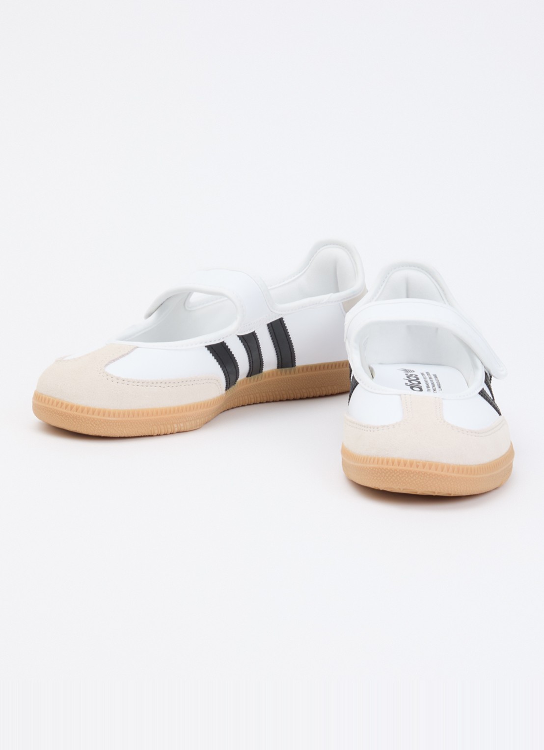 Adidas Samba OG ballerina van leer met logo - detail 3 wit