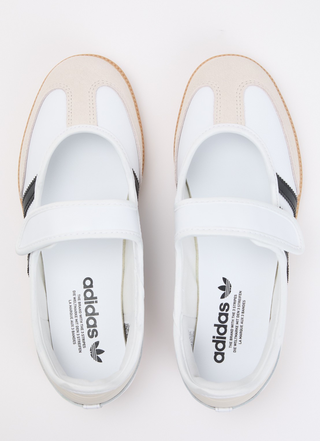 Adidas Samba OG ballerina van leer met logo - detail 4 wit