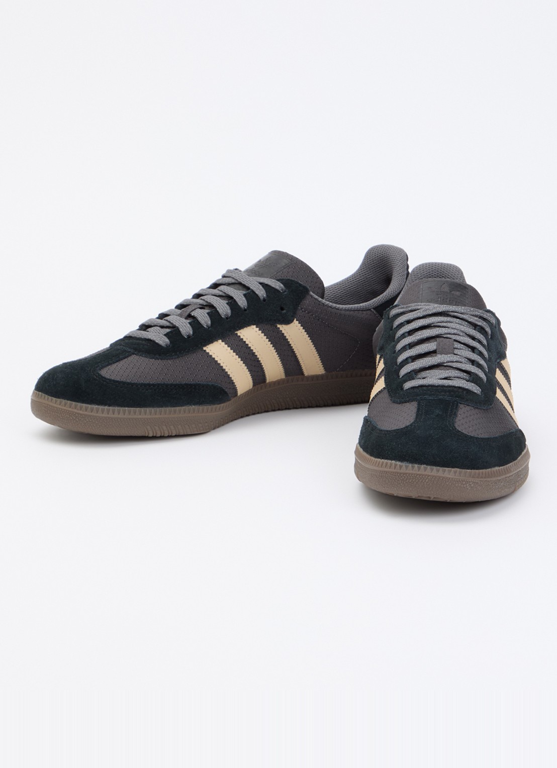 Adidas Samba OG sneaker met leren details - detail 3 donkerbruin