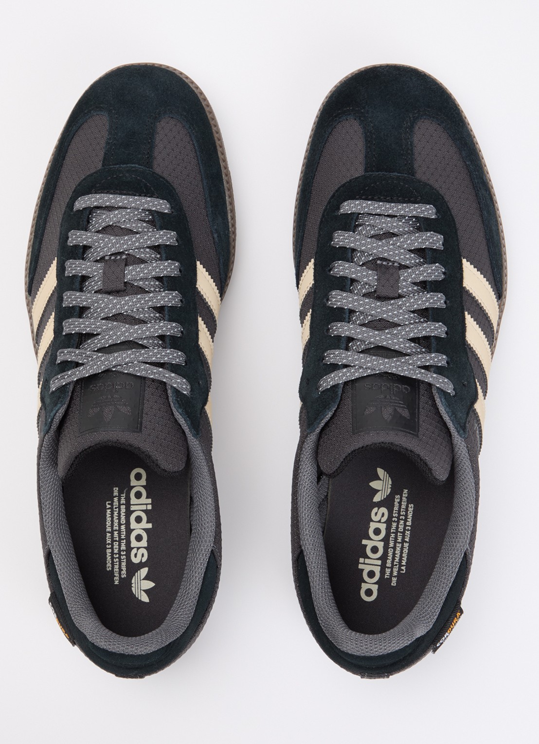 Adidas Samba OG sneaker met leren details - detail 4 donkerbruin