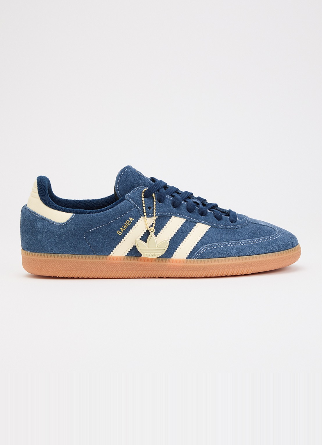 Adidas Samba OG sneaker met logo - voorkant blauw