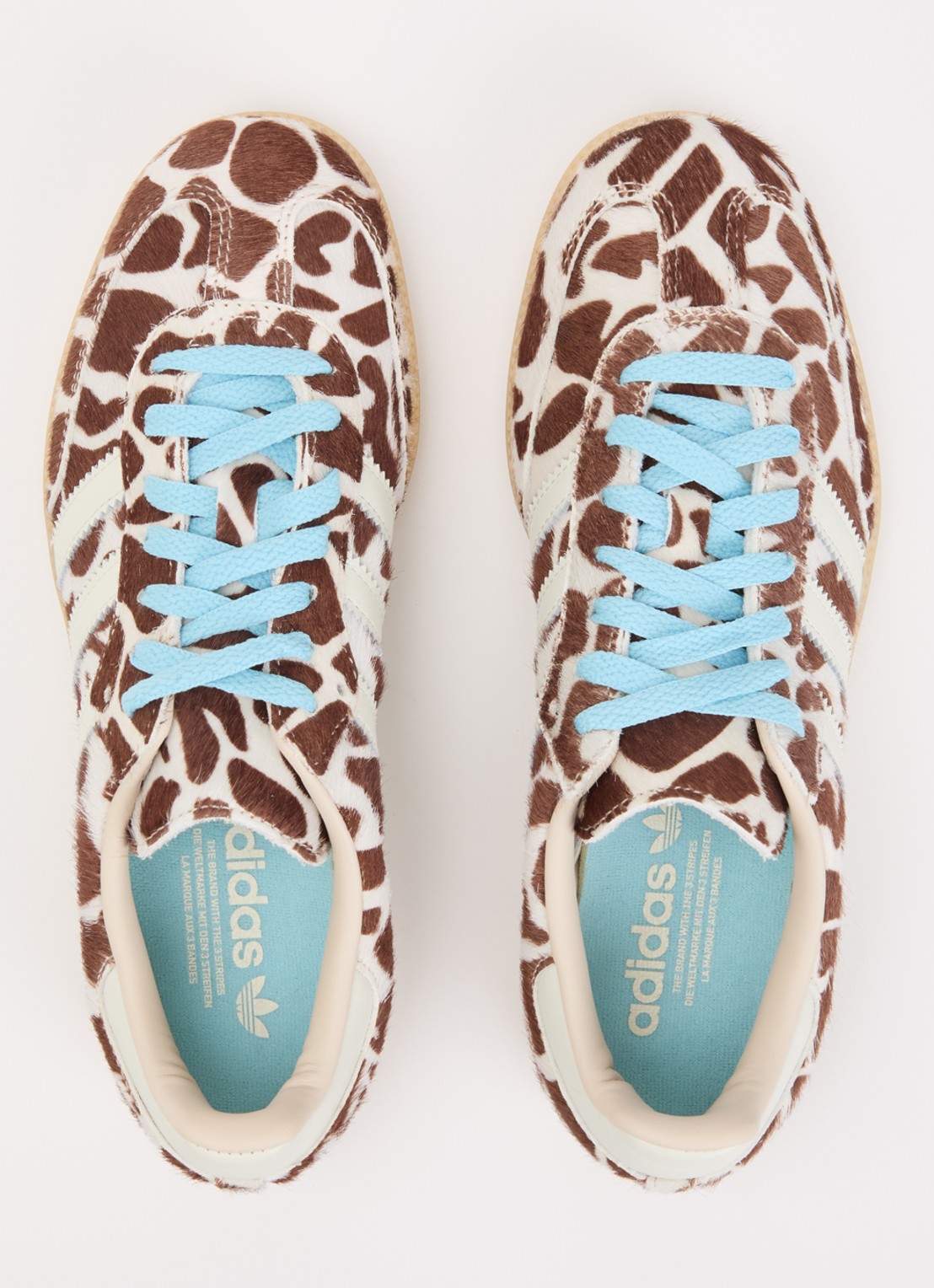 Adidas Samba OG sneaker van leer met dierenprint  - detail 2 lichtbruin