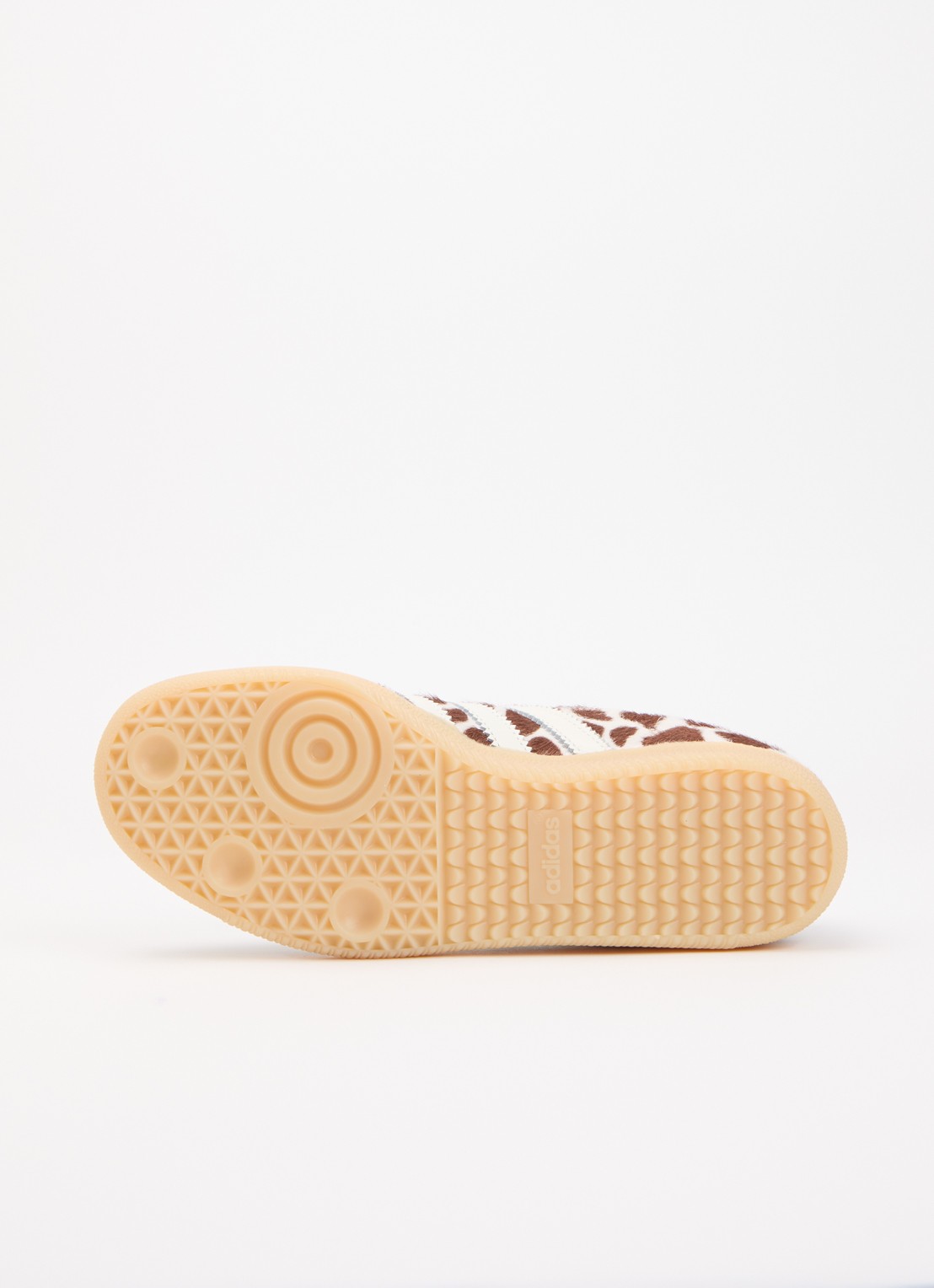 Adidas Samba OG sneaker van leer met dierenprint  - detail 3 lichtbruin