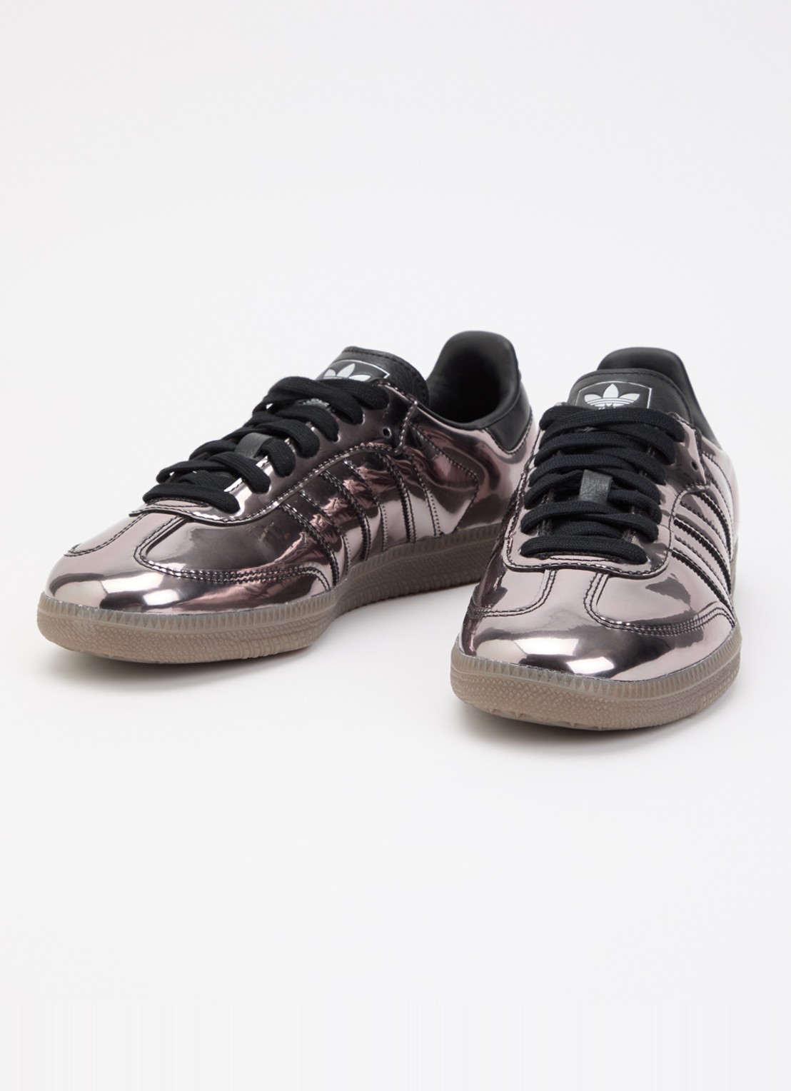 Adidas Samba OG sneaker van leer met lakfinish - detail 3 zwart