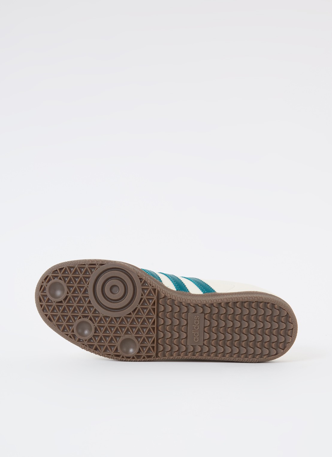 Adidas Samba OG sneaker van leer met suède details  - detail 7 creme