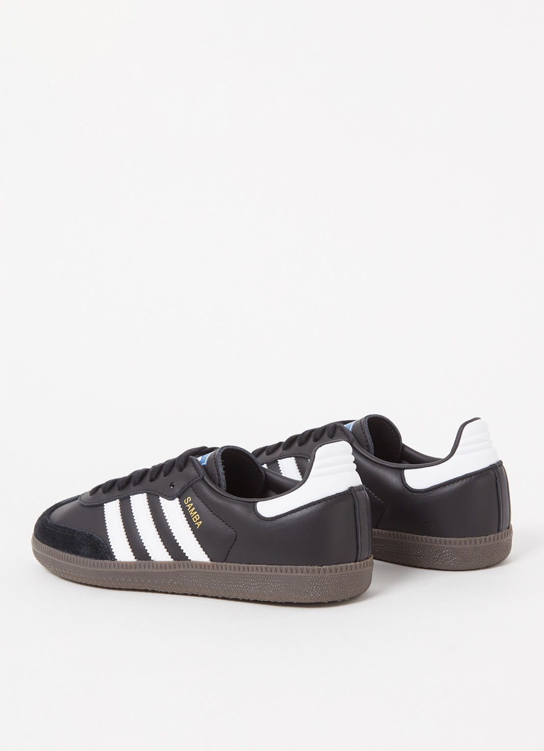 Adidas Samba OG sneaker van leer met suède details  - detail 3 diepzwart