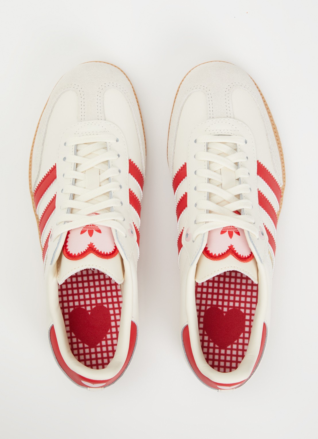 Adidas Samba OG sneaker van leer met suède details - detail 4 beige