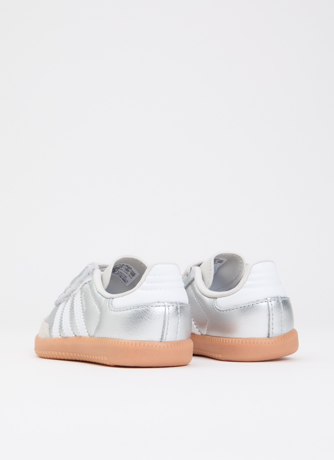 Adidas Samba OG sneaker van leer met suède details - achterkant 3 zilver