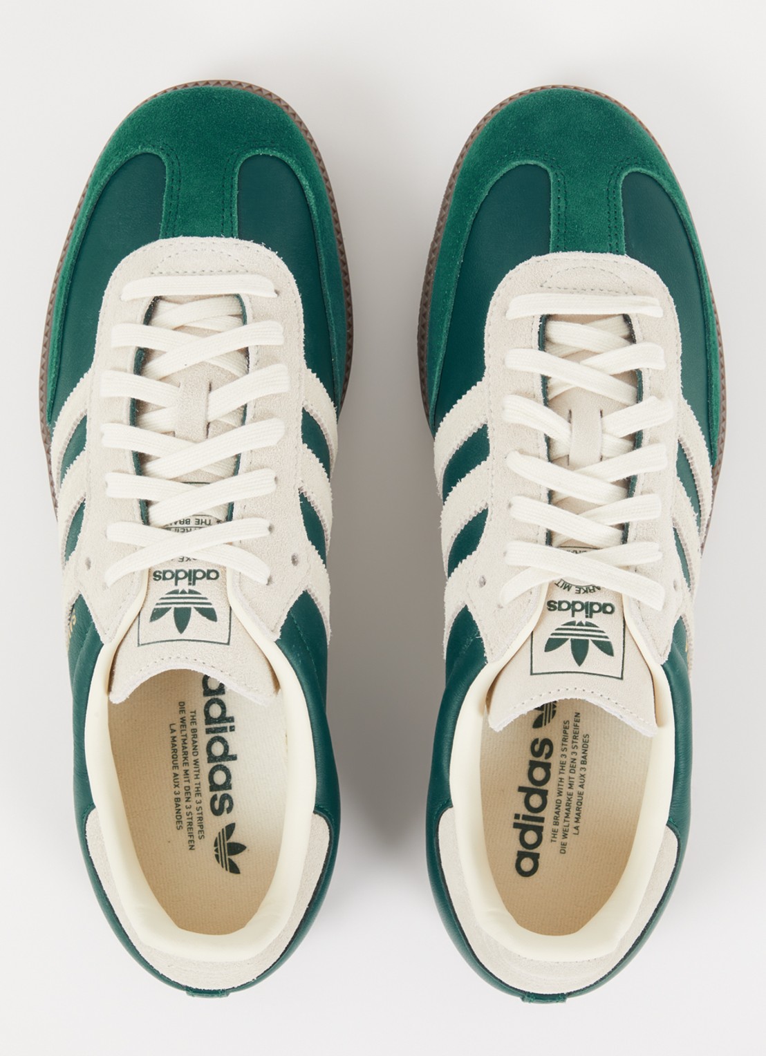 Adidas Samba OG sneaker van leer met suède details - detail 2 groen
