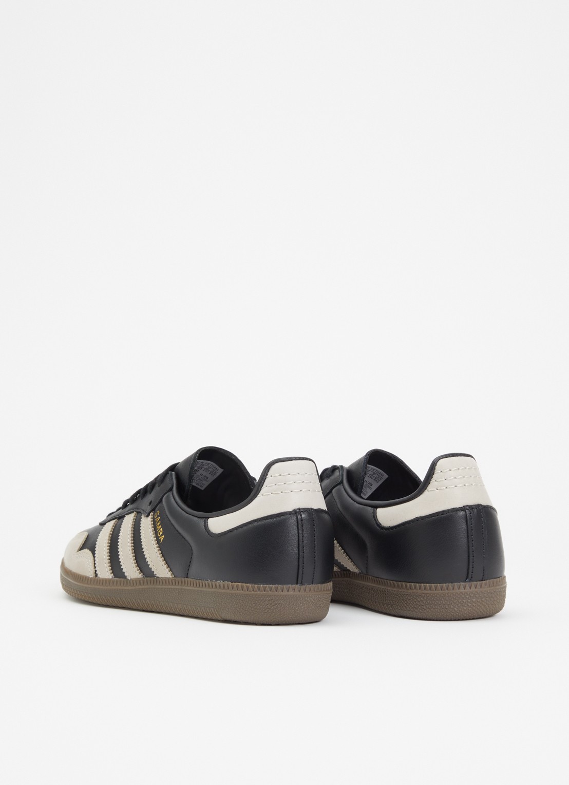 Adidas Samba OG sneaker van leer - achterkant 5 zwart