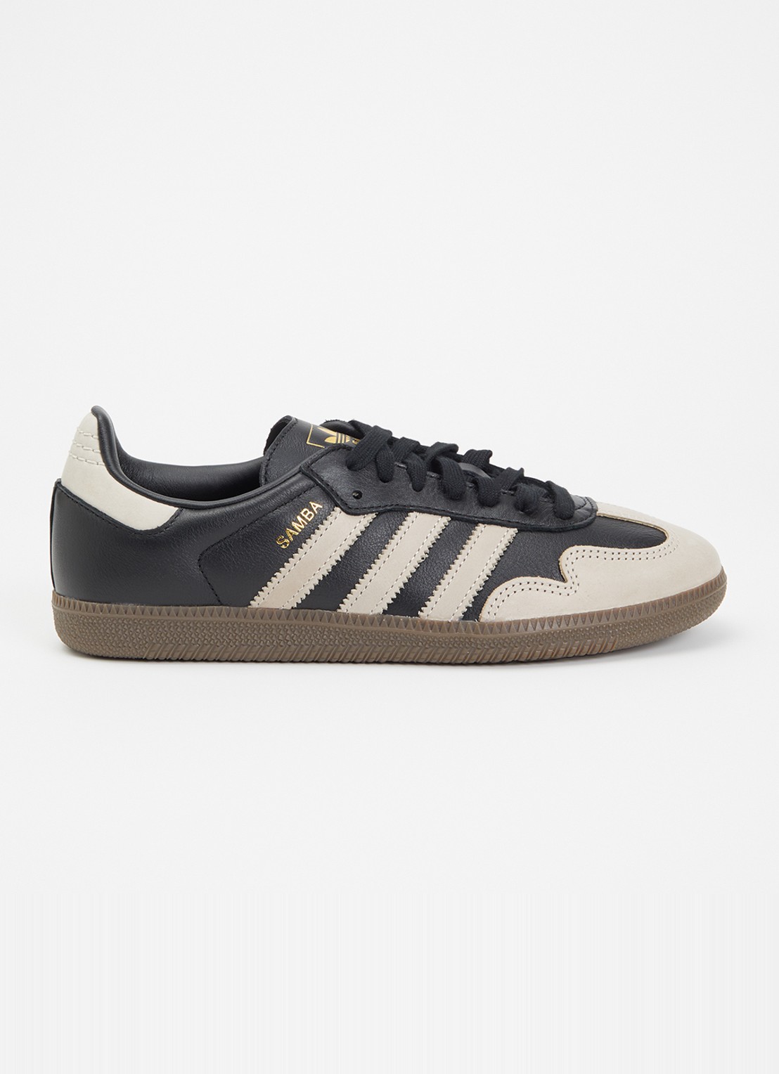 Adidas Samba OG sneaker van leer - voorkant zwart