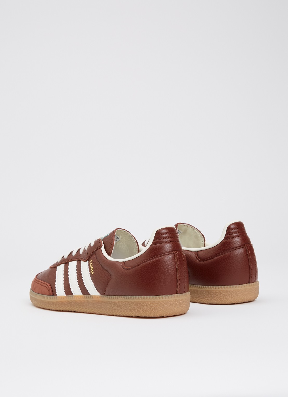 Adidas Samba OG sneaker van leer  - achterkant bruin