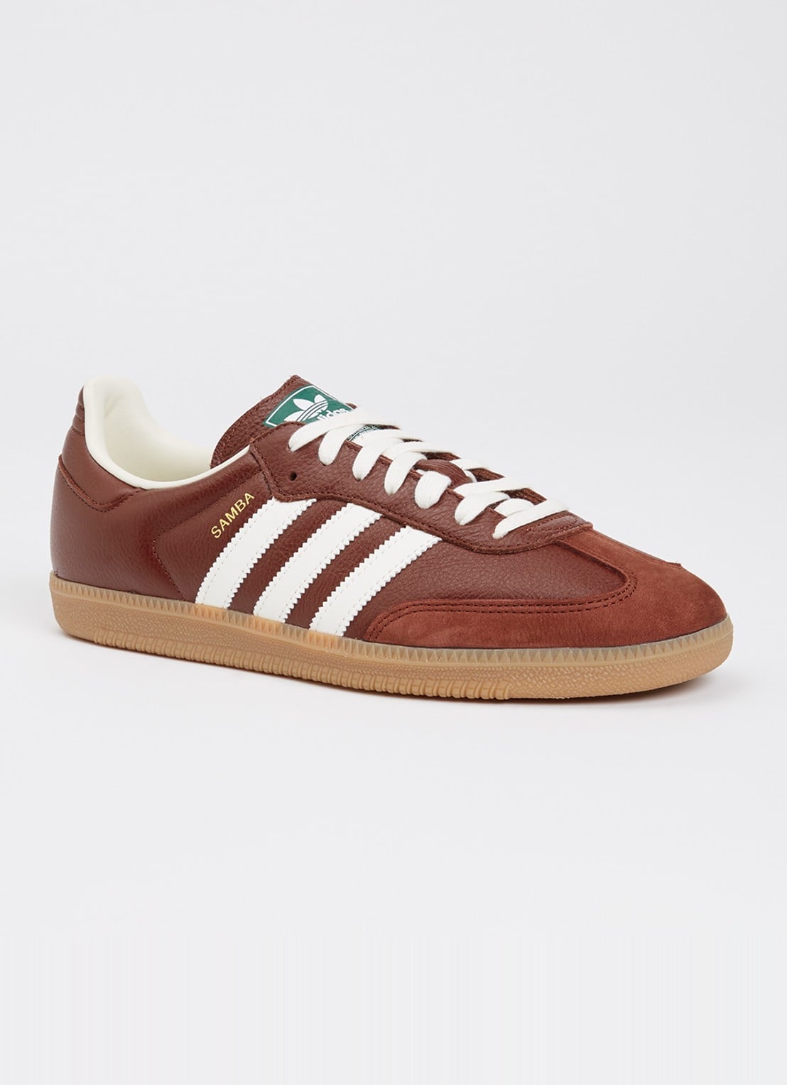 Adidas Samba OG sneaker van leer  - voorkant 5 bruin