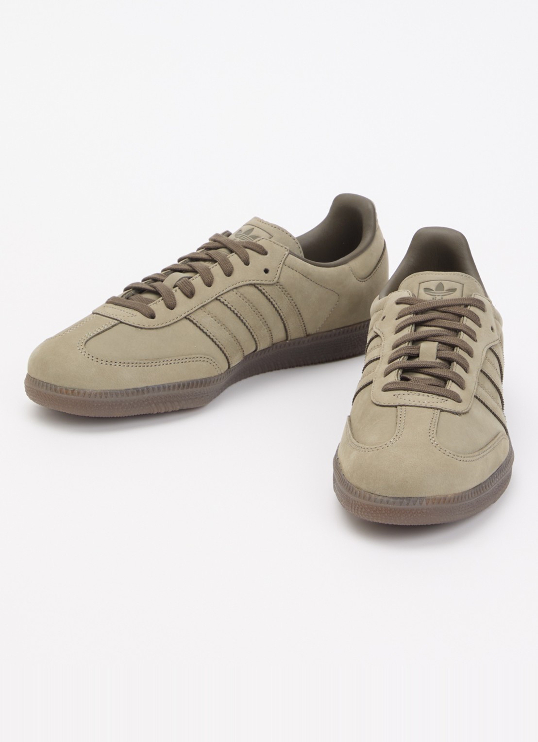 Adidas Samba OG sneaker van leer - detail 2 bronsgroen